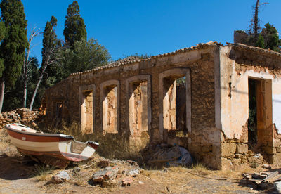 View of abandoned building