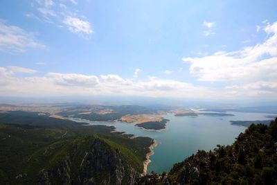 Scenic view of landscape against sky