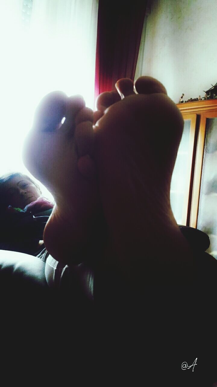 Chilling with my feet up