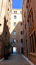 Low angle view of residential buildings against sky