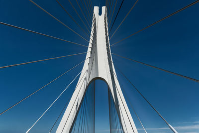 Lagos motorway concrete cable bridge, driving over new bridge of the arade river, portugal