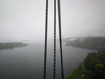 Scenic view of river against sky