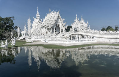 Reflection of trees in water