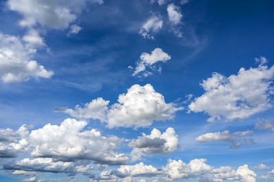 Low angle view of clouds in sky