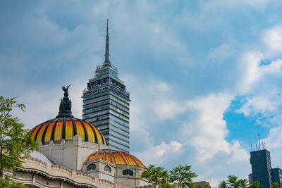 Low angle view of building against sky