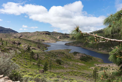 Scenic view of landscape against sky