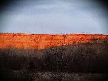 Scenic view of landscape against sky