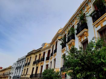 Low angle view of building against sky