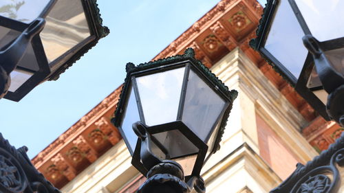 Low angle view of buildings against sky