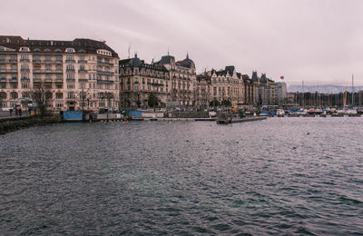 Buildings in city against sky