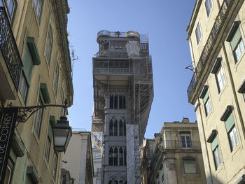 Low angle view of buildings in city