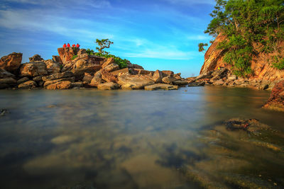 Scenic view of sea against sky