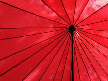 Full frame shot of red wall