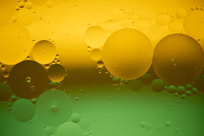 Full frame shot of bubbles in water