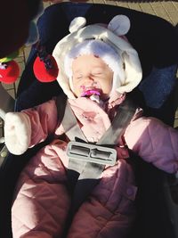 Close-up of woman standing in pond
