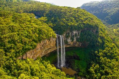 Scenic view of caracol waterfall