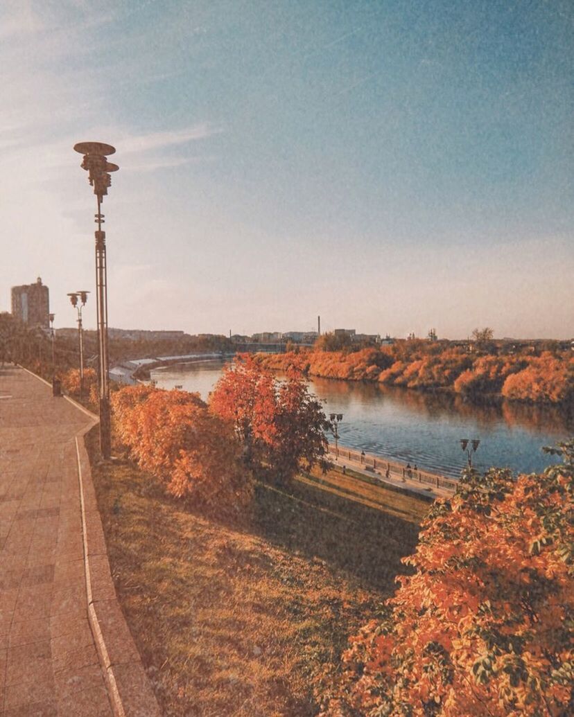 VIEW OF RIVER ALONG PLANTS