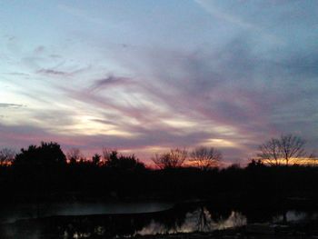 Scenic view of sunset sky