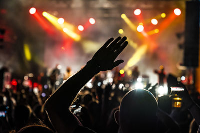 Crowd at music concert
