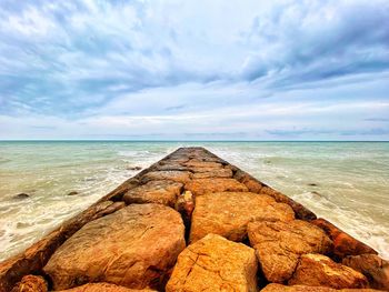 Scenic view of sea against sky