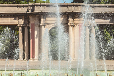 Water fountain in city