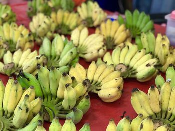 Close-up of fruits for sale at market stall