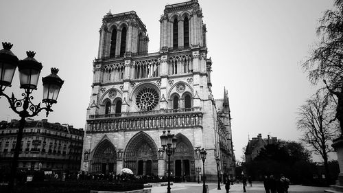 Low angle view of historical building