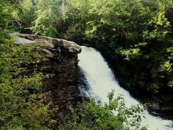 River flowing through rocks