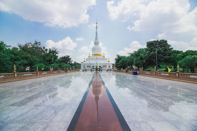 Walkway leading towards temple