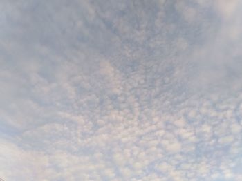 Low angle view of clouds in sky