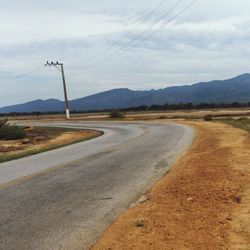 Road passing through mountains