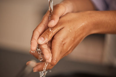 Close-up of hand