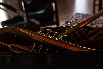 Close-up of piano keys