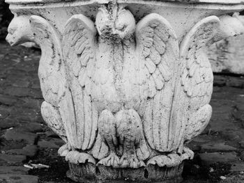 Close-up of angel statue