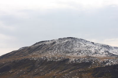 Scenic view of mountain range against sky