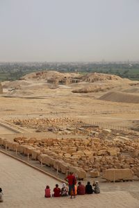 Desert landscape near luxor in egypt