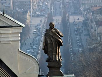 Statue in city