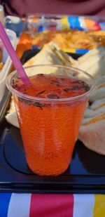 Close-up of drink on table