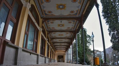 Low angle view of built structure against sky