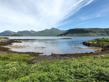 Scenic view of lake