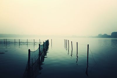 Pier on lake