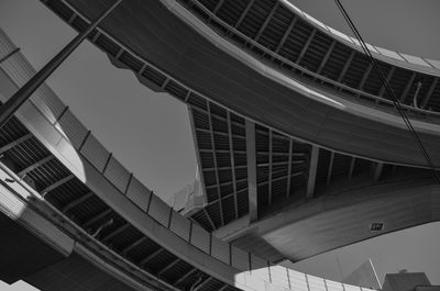 Low angle view of modern buildings against sky