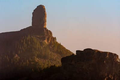 Rock formations against sky