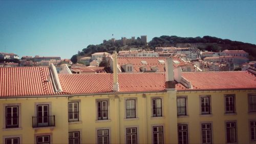 Residential buildings in town