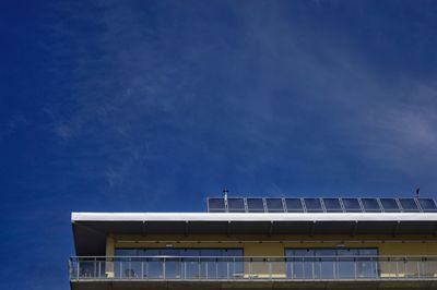 Exterior of building against blue sky