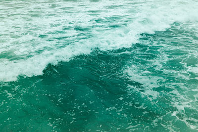 High angle view of swimming pool in sea