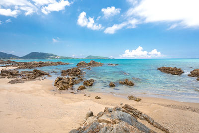 Scenic view of sea against sky