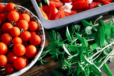 Close-up of fresh tomatoes