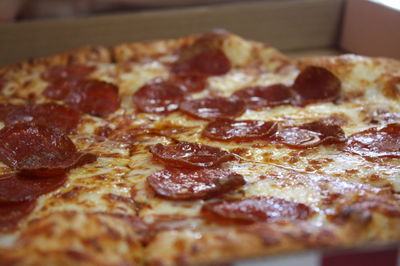 Close-up of pizza