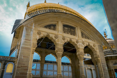 Low angle view of historical building against sky